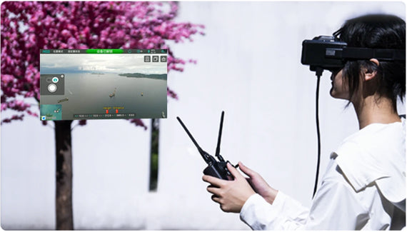 HEQ UAV VIDEO GOGGLES FOR SWAN VOYAGER HD FPV DUAL RECEIVER