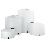 Norwesco 6100 Gallon Plastic Vertical Liquid Storage Tank in White