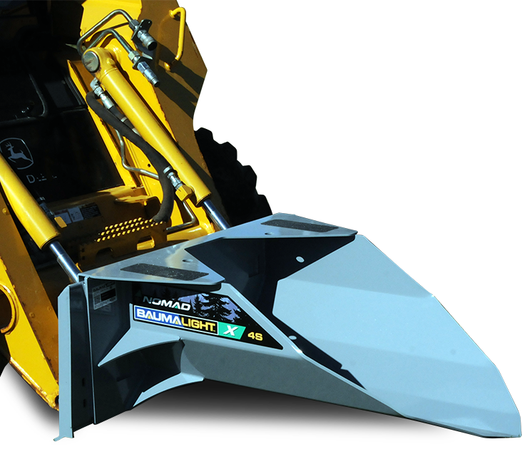 Baumalight | Tree Spades | Tree Scoop | X4S | 28" Scoop Width (44" Plate) | Small Tree Transplanting | For Skid Steer