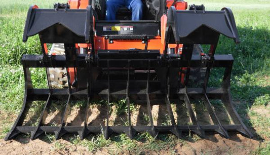 Loflin Fabrication | Root Grapple | XHD | Width 66″ To 84″ | Hydraulic Flow 15 To 25 GPM | For Skid Steer