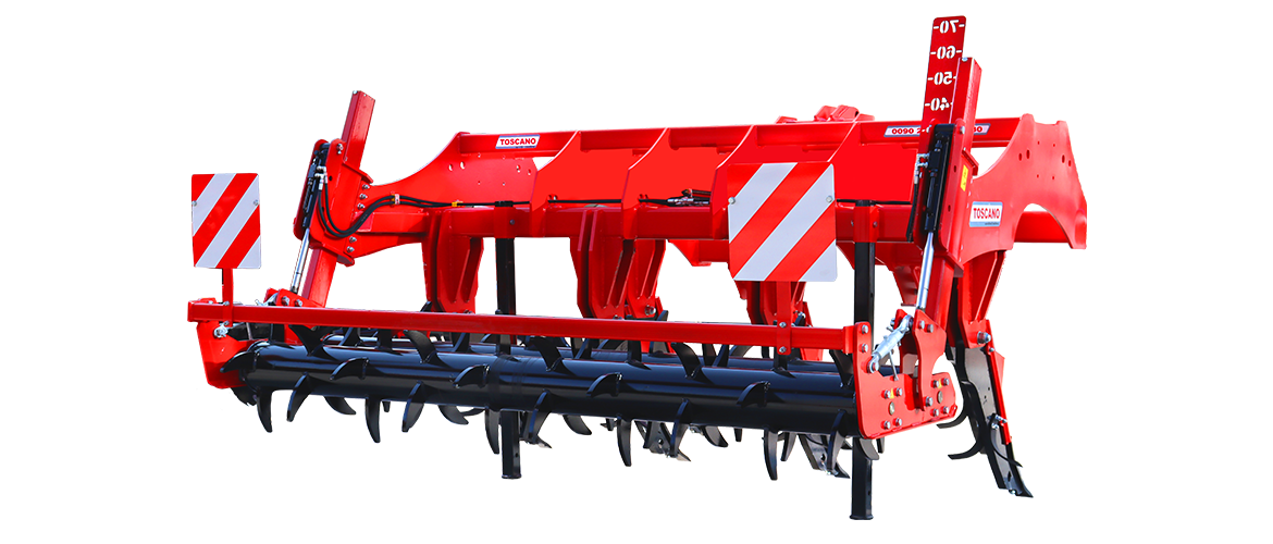 TOSCANO | Heavy Duty Subsoiler | Model 2500/5, 3000/7, 3500/7, 4000/9 & 5000/11 | Work Width 8.2 To 16.4 Feet | HorsePower 170-390 HP | For Tractor
