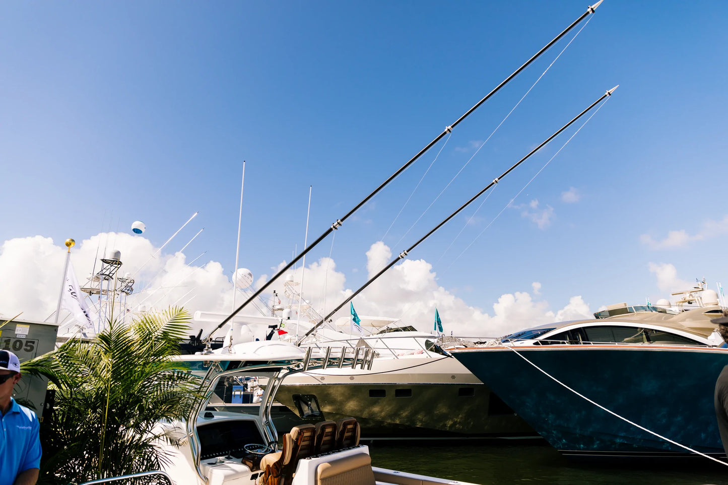 Gemlux | Bluewater Collapsible Outrigger Pair | Model OR-DKR-22-B-O2 | 22' Length | 400 lb Dredge Pull Capacity | For Rupp, Lee’s, GEMLUX Bases
