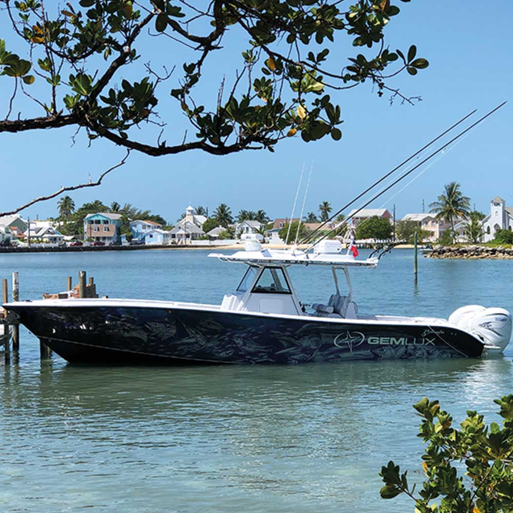 Gemlux | Bluewater Internal Carbon Fiber Outrigger Pair | Model IR-DK-18-B-O2 | 18' & 22' Length | 10.45 lb UV-Stable Line | For 22' Outrigger Poles