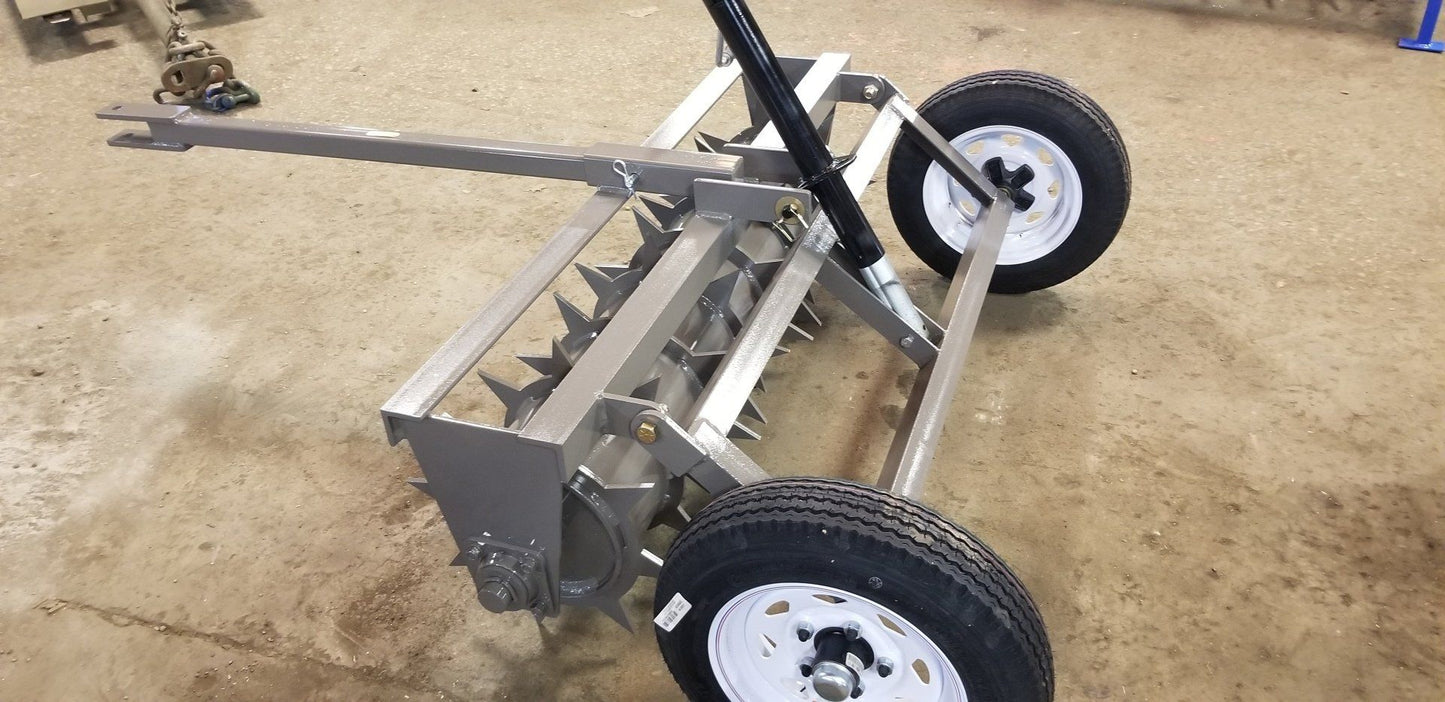 Ripping It Outdoors 5ft. Spike Aerator with 3 Point Hitch or Pull Tongue with 3/8 Thick Spikes