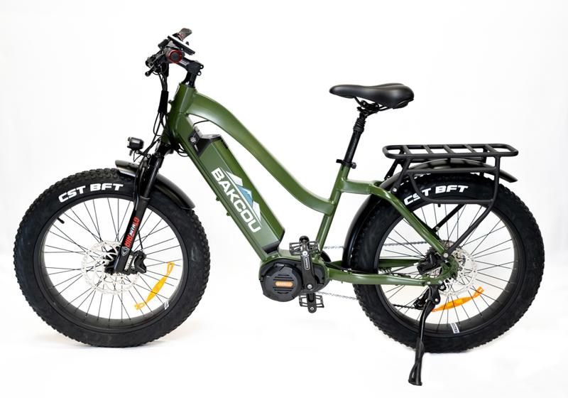 Bakcou E Bikes Mule Step-Through (ST) 24" Tires Full Suspension Electric Bikes