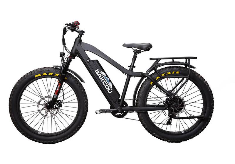Bakcou E Bikes Flatlander Full Suspension Electric Bikes | 750W Rear Hub Motor | 48V Battery