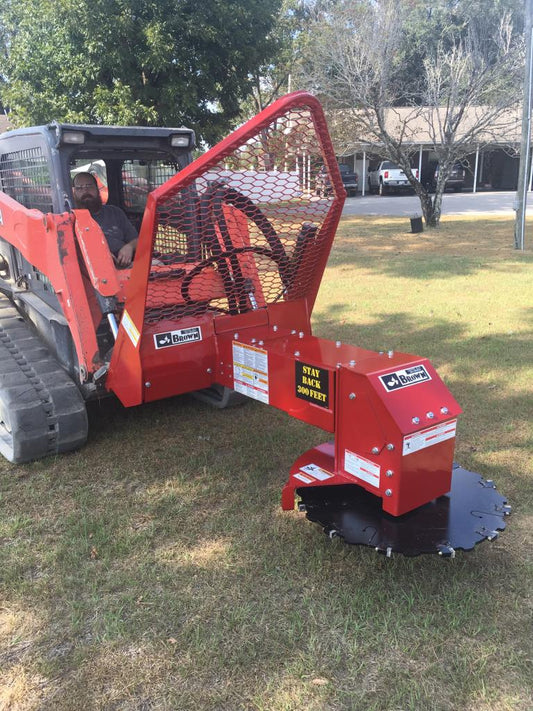 Brown Hydraulic Rotator Tree Saw | Model HTS & HTS3 Series | Cutting Disc 30 inches | Oil Flow Range 20GPM-42GPM | For Skid Steer