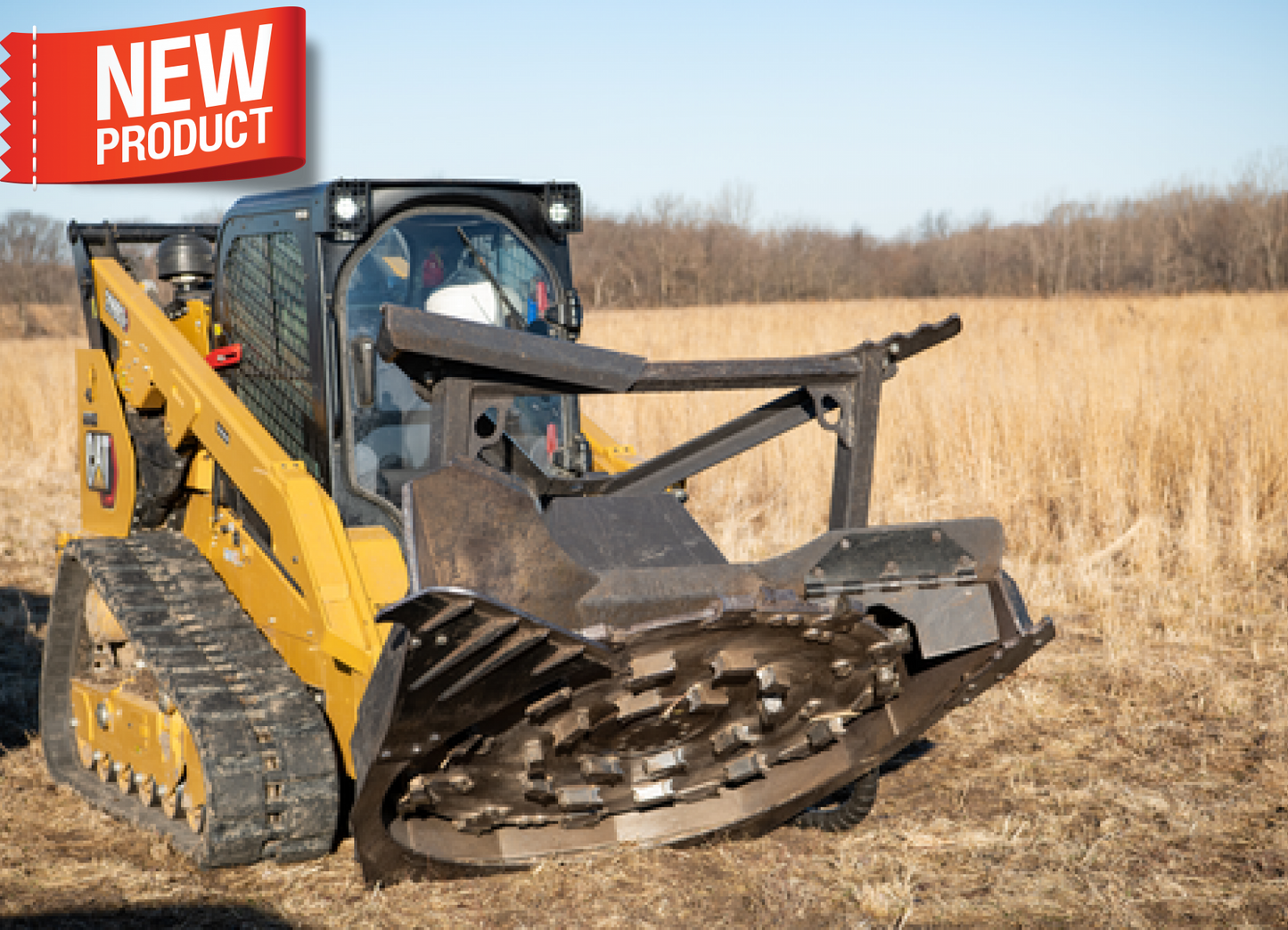 Paladin Forestry Disc Grinder | 60" Cutting Width | 35GPM-45GPM | For Skid Steer