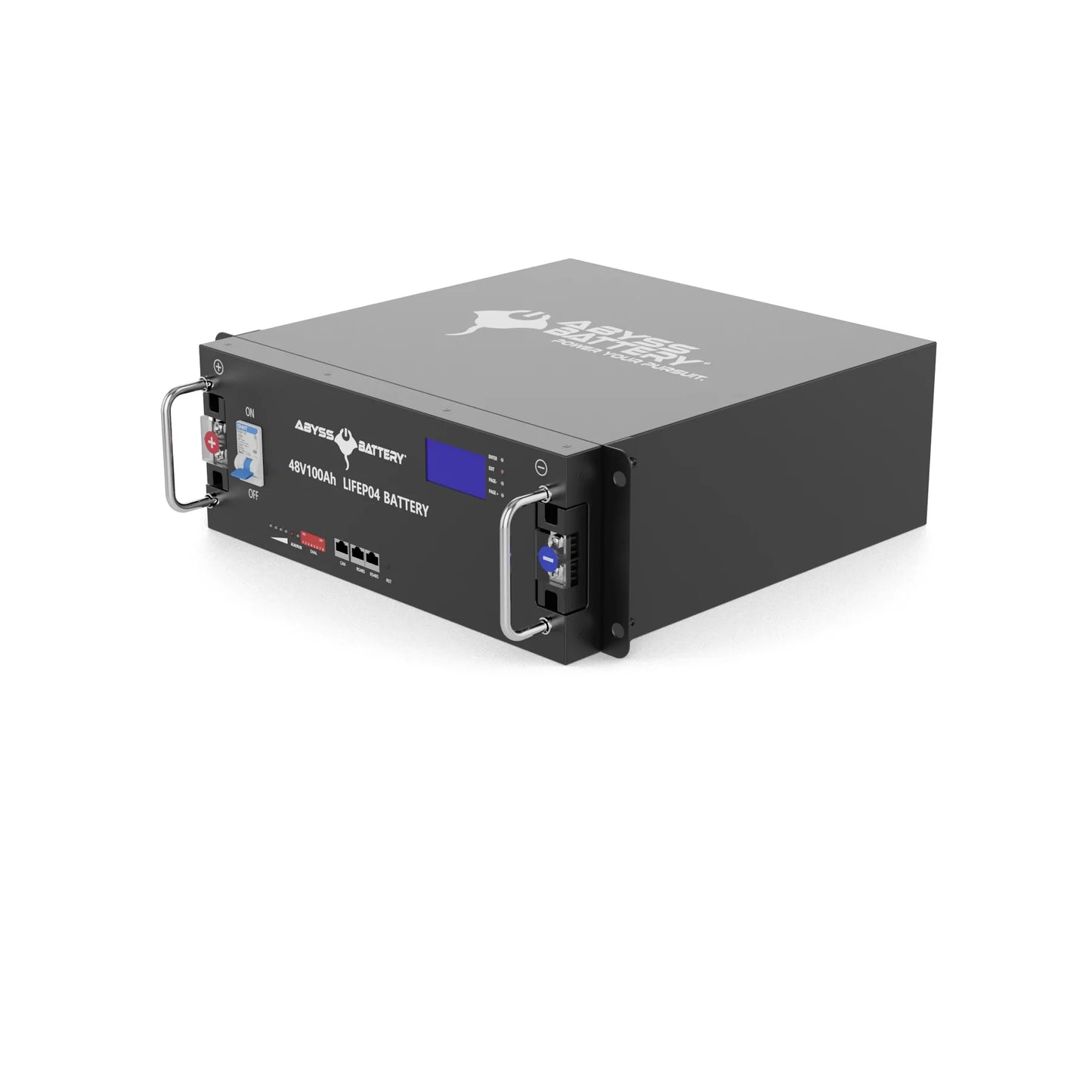 Abyss® | Micro-grid Lithium Battery | Model AB-48V100 | Voltage 48V 100Ah | Group 8D | Bluetooth BMS | IP65 Waterproof | For Off-Grid Energy Storage & Marine Diesel Systems