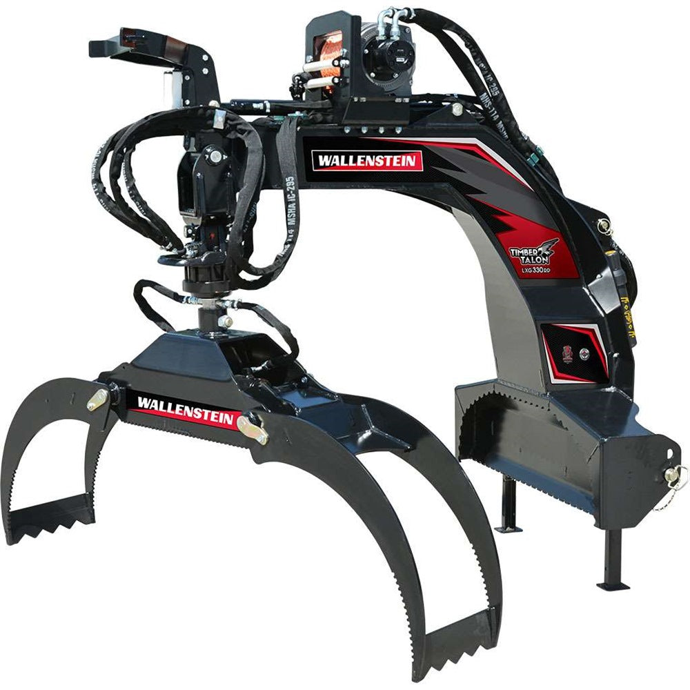 Wallenstein | Log Grapple | LXG-320-330 Series | Grapple Opening 48"-55"+ | Engine Horsepower 25-120+ HP | For Tractor