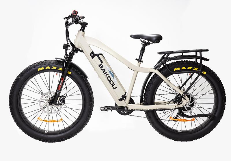 Bakcou E Bikes Flatlander Full Suspension Electric Bikes | 750W Rear Hub Motor | 48V Battery