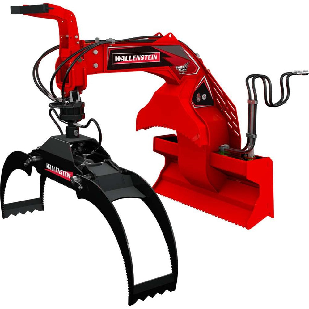 Wallenstein | SSL Log Grapple | LXG Series | Grapple Opening 3" - 48" To 3" - 72" | Hydraulic Flow 5-10 GPM | For Skid Steer