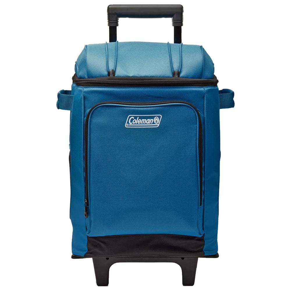 Coleman CHILLER 42Can SoftSided Portable Cooler wWheels Deep Ocean