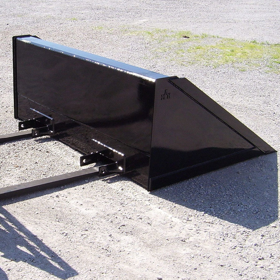Arrow | Fork-Mounted Bucket | 96" Working Width | 2.5 Cubic Yard Capacity | Horsepower 100–130 HP | For Telehandlers