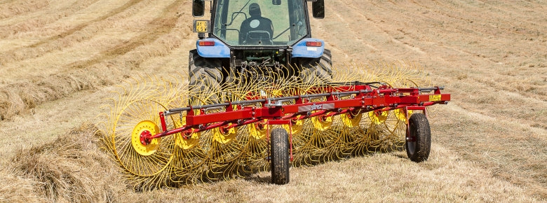 Sitrex | Pull Type Hay Rake | Model TR6-S To TR13-S | Working Width 13′ 2″ To 24′ 7″ | 30 HP To 35 HP | For Tractors