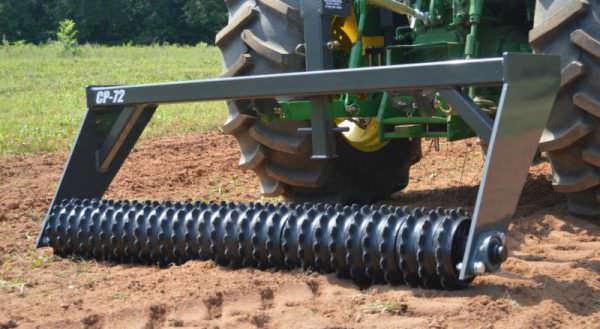 6' cultipacker Ranew Outdoors Firminator 9" steel roller wheels