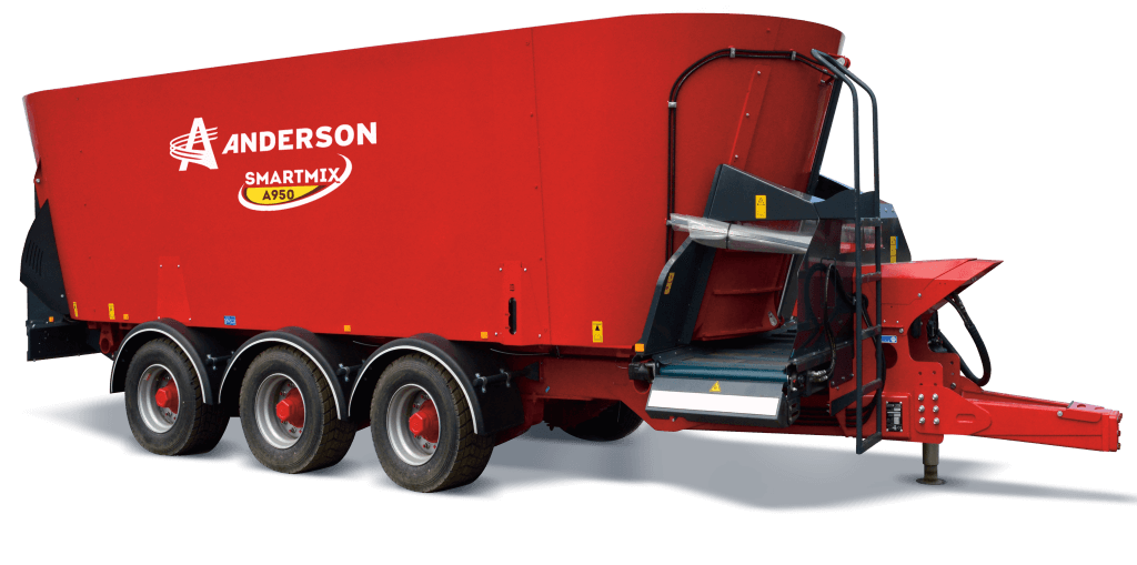 Anderson Triple Auger Vertical Mixer | Models A950FD & A1230FD | Width 101" To 124" | Horsepower 120-210 HP | For Tractors