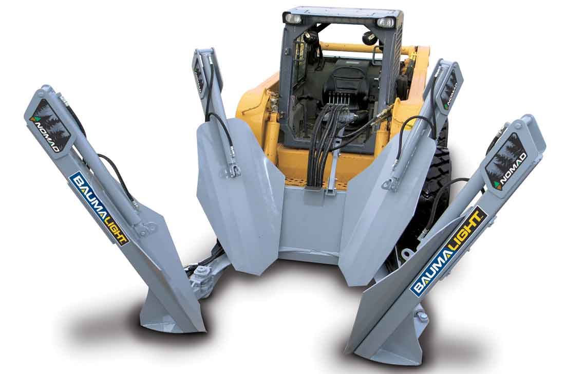 BaumaLight Tree Spade | Model ST330 | Root Ball Diameter 30" Inches | Hydraulic Flow 5 To 20 GPM | For Skid Steers