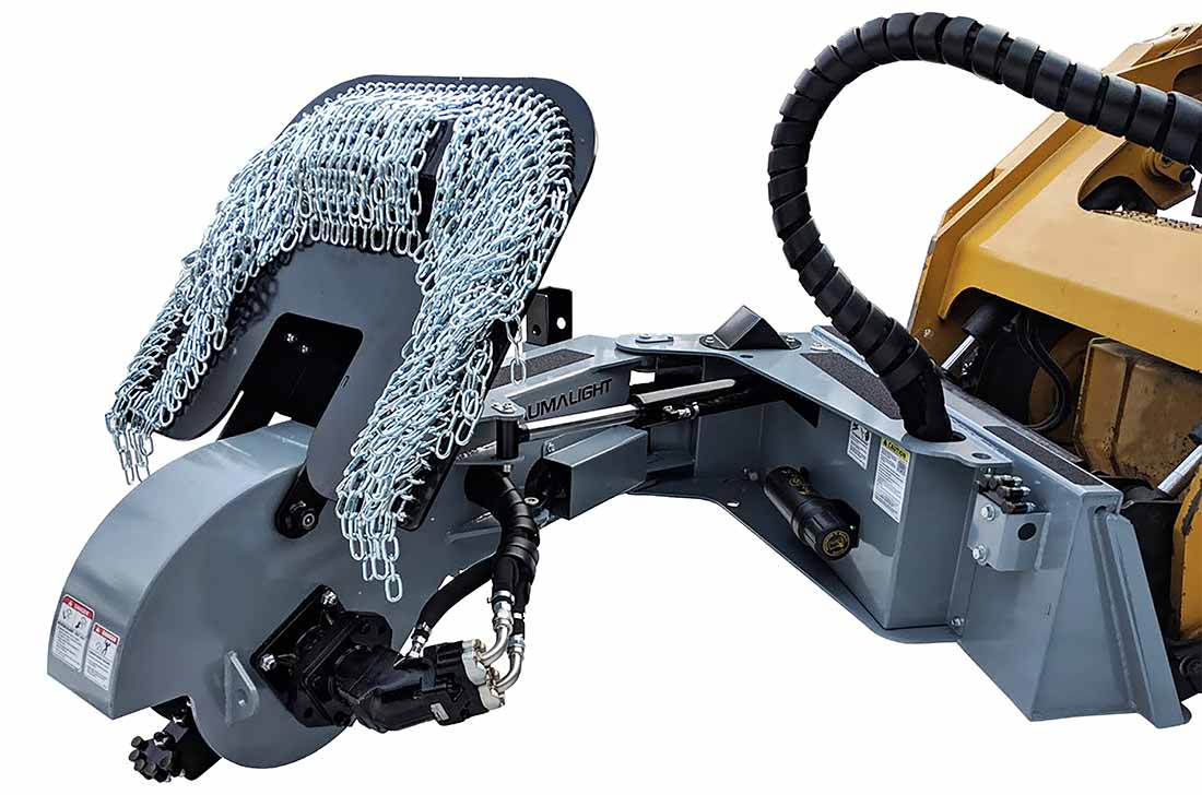 Baumalight Stump Grinder | Model S40 | Rotor Size 24" | Hydraulic Flow Range 15 To 60 GPM | For Skid Steers