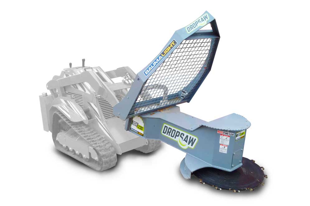 Baumalight Manual Rotation Tree Saw | Model DSM-230 & DSM-530 | Blade Diameter 30" | Hydraulic Flow Range 6 To 30 GPM | For Mini Skid Steers