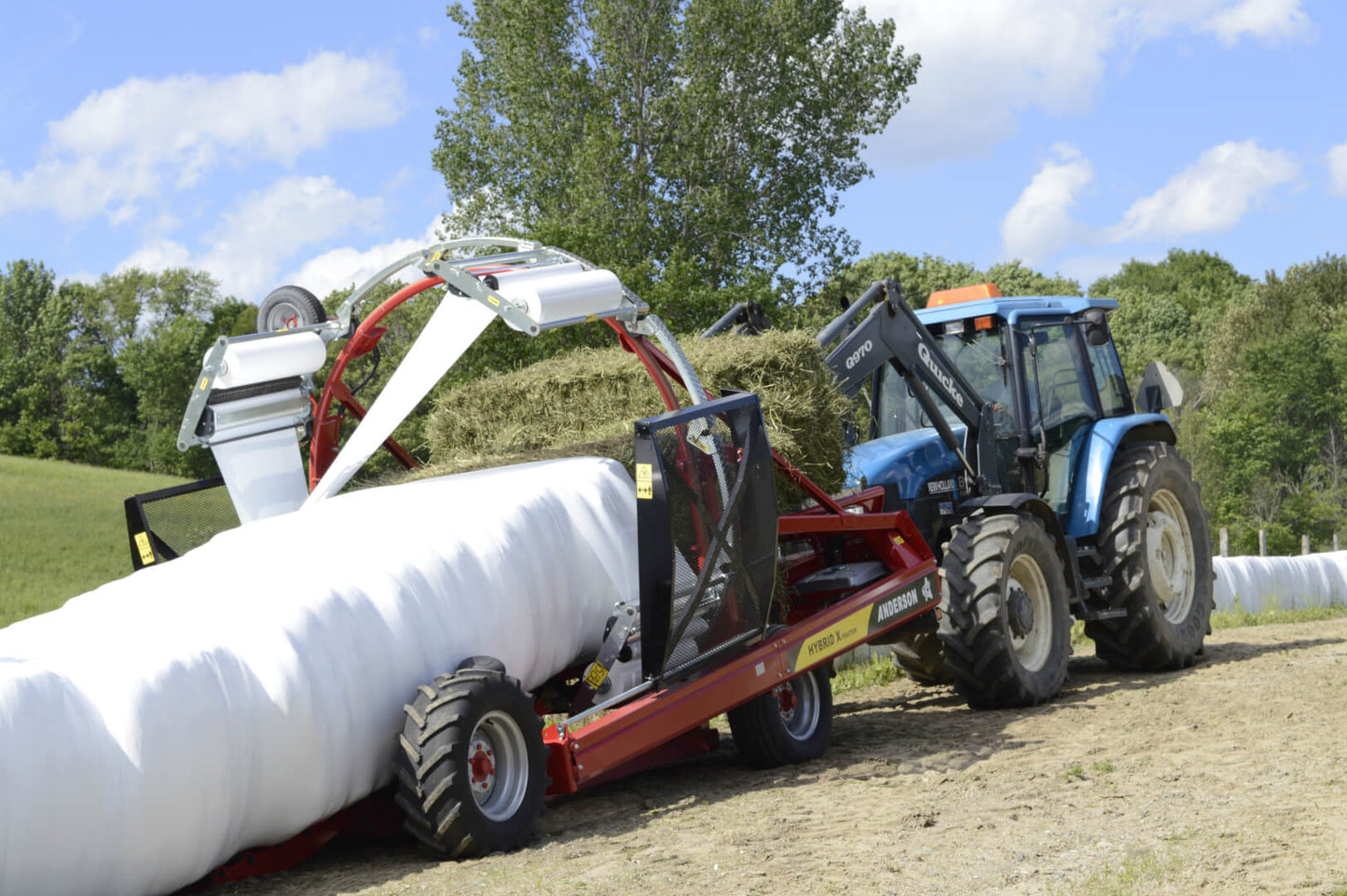 Anderson Bale Wrappers | Model NWS720, IFX720, Hybrid X & Evolution | Up to 6 ft Round Bales | Horsepower 13-20 HP | For Tractors & Trucks