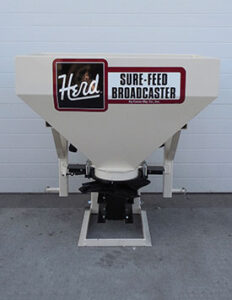 HERD Broadcast Seeder & Spreader | Model 550-3PT | Spread Width 40' | Capacity 5 Bushels |  Horsepower 30-40 HP | For Tractors