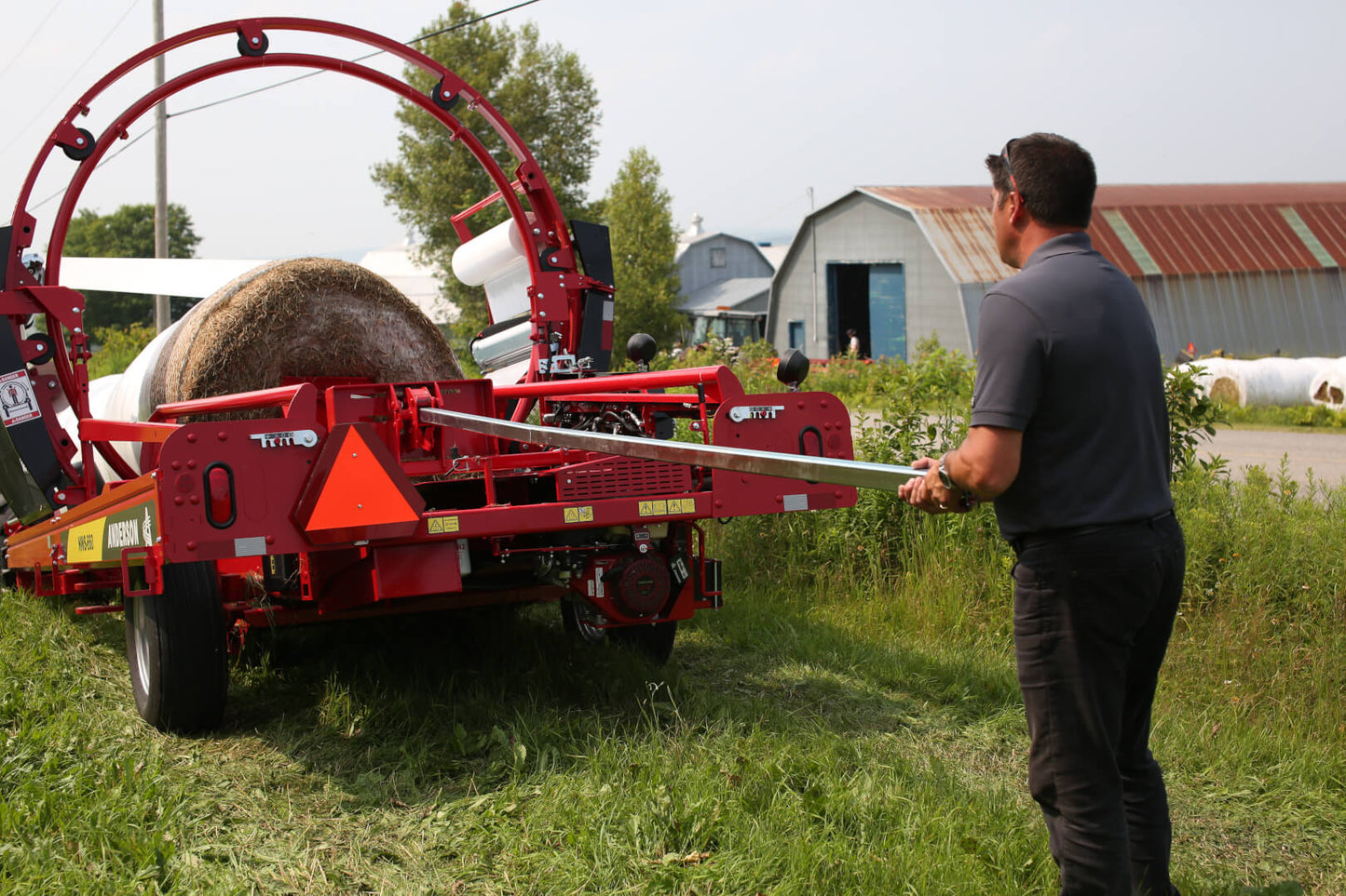Anderson Bale Wrappers | Model NWS720, IFX720, Hybrid X & Evolution | Up to 6 ft Round Bales | Horsepower 13-20 HP | For Tractors & Trucks