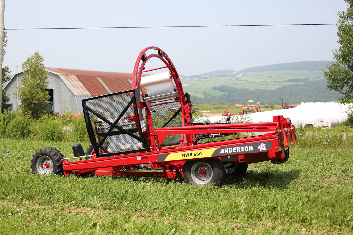 Anderson Bale Wrappers | Model NWS720, IFX720, Hybrid X & Evolution | Up to 6 ft Round Bales | Horsepower 13-20 HP | For Tractors & Trucks