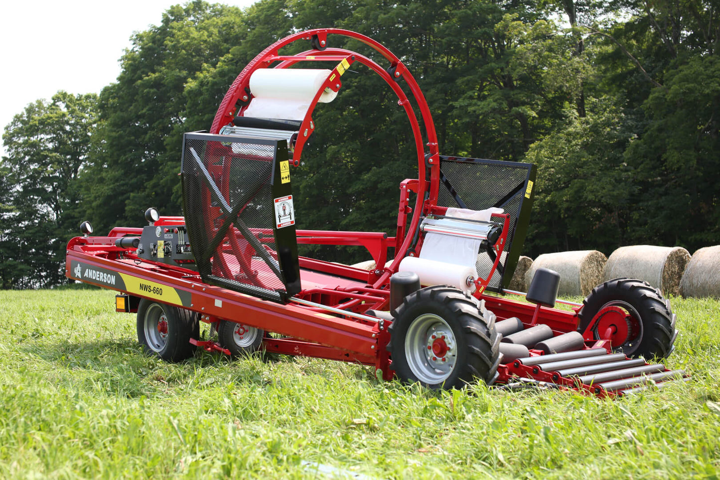 Anderson Bale Wrappers | Model NWS720, IFX720, Hybrid X & Evolution | Up to 6 ft Round Bales | Horsepower 13-20 HP | For Tractors & Trucks