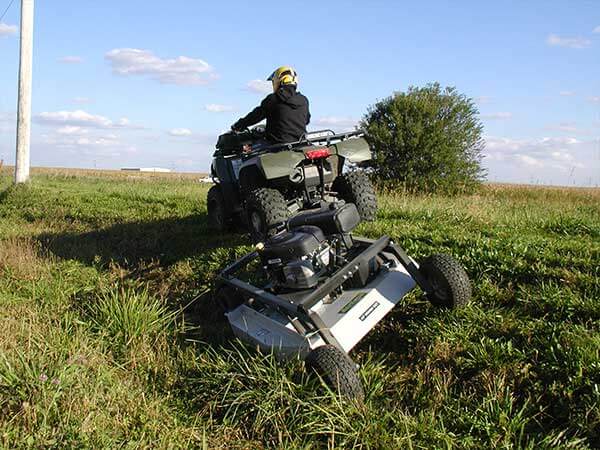 Kunz Engineering | Best Quality Rough Cut Mower AcrEase | Model MR44B | 44″ Cutting Width | Pull Type| 19 HP Briggs & Stratton Engine | For ATV
