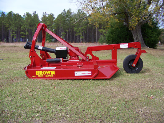 Brown Tree Cutter (Open Deck & Rigid Deck) | Models TCO & TCR Series | Width 6' | 70–100 HP (TCO) / 80–100 HP (TCR) | For Tractor