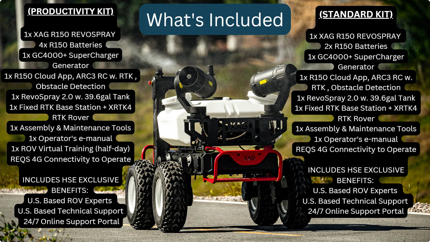 XAG R150 Autonomous Tractor (Sprayer) Ground Vehicle for Agriculture