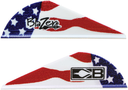 Bohning Blazer Vanes True - Color 2" American Flag 100pk