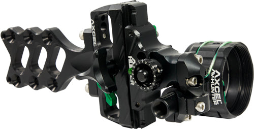 Axcel Bow Sight Accu Hunter - Single Pin Green .019 W/scope