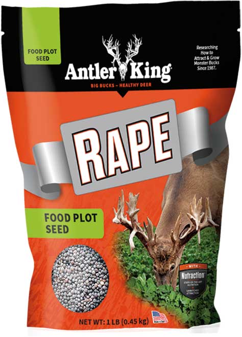 Antler King® | Rape 1 lb Bag | Annual Food Plot Seed | For 1/4 Acre