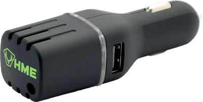 HME Scent Slammer – Car Unit | Ozone-Based Scent Elimination | Input Voltage DC 12V | USB Outputs DC 5V