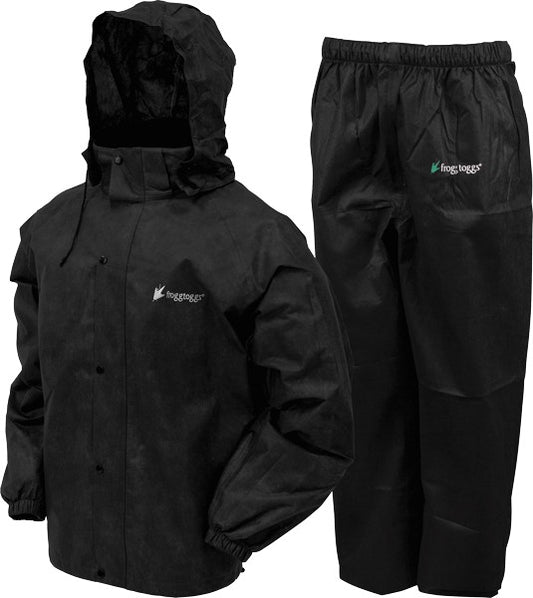Frogg Toggs Rain & Wind Suit - All Sports 2x-large Blk/blk