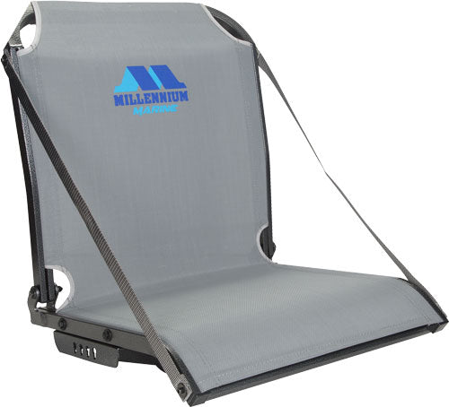 Millennium B100 Boat Seat W/ - Arm Rest Straps Gray