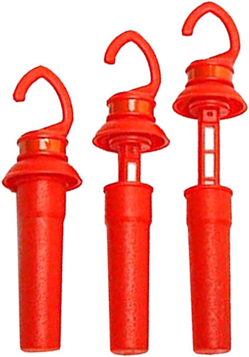 HME Seal-Tite Drop Wick Scent Dispenser | 3 Dispensers + 3 Replacement Felts | Orange