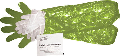 HME Game Cleaning Glove Combo | 1 Pair Shoulder Length, 1 Pair Wrist Length