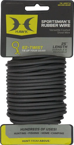 Hawk Sportsman’s Rubber Wire | 25' Length | For Outdoor & Multi-Purpose