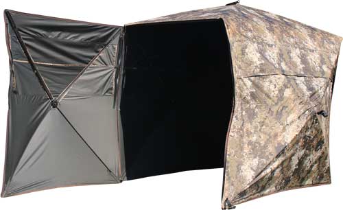 Muddy Ground Blind – The Garage | 64"W x 88"L x 67"T Camo | For Hunting