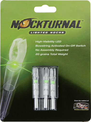 Nockturnal Lighted Nock - G-series Green 3/pack