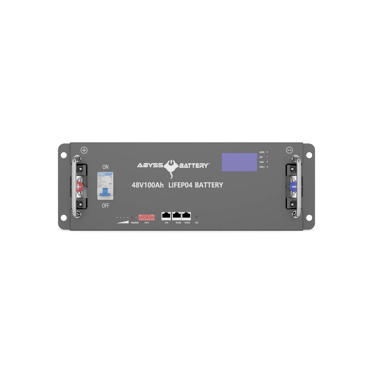 Abyss® | Micro-grid Lithium Battery | Model AB-48V100 | Voltage 48V 100Ah | Group 8D | Bluetooth BMS | IP65 Waterproof | For Off-Grid Energy Storage & Marine Diesel Systems