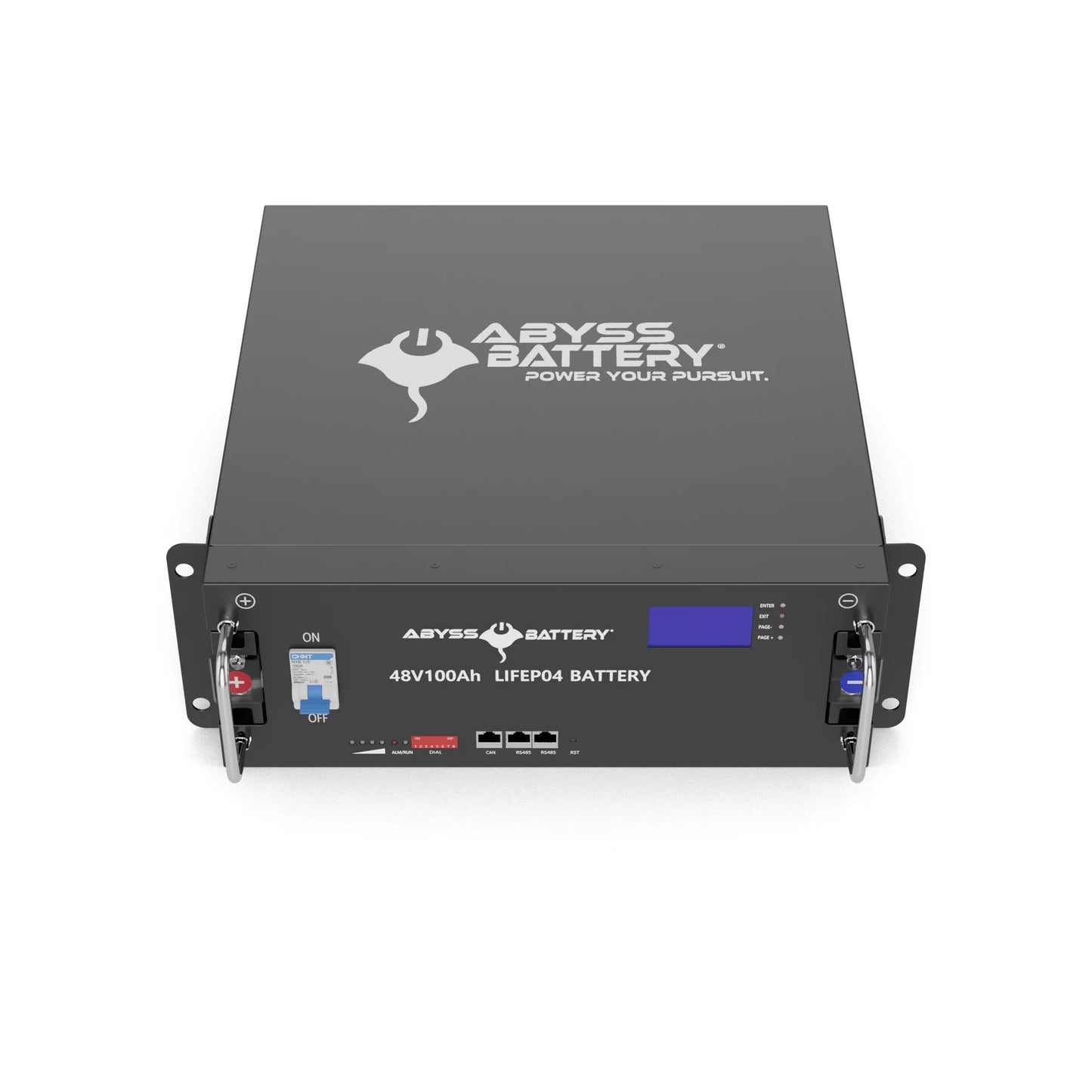 Abyss® | Micro-grid Lithium Battery | Model AB-48V100 | Voltage 48V 100Ah | Group 8D | Bluetooth BMS | IP65 Waterproof | For Off-Grid Energy Storage & Marine Diesel Systems