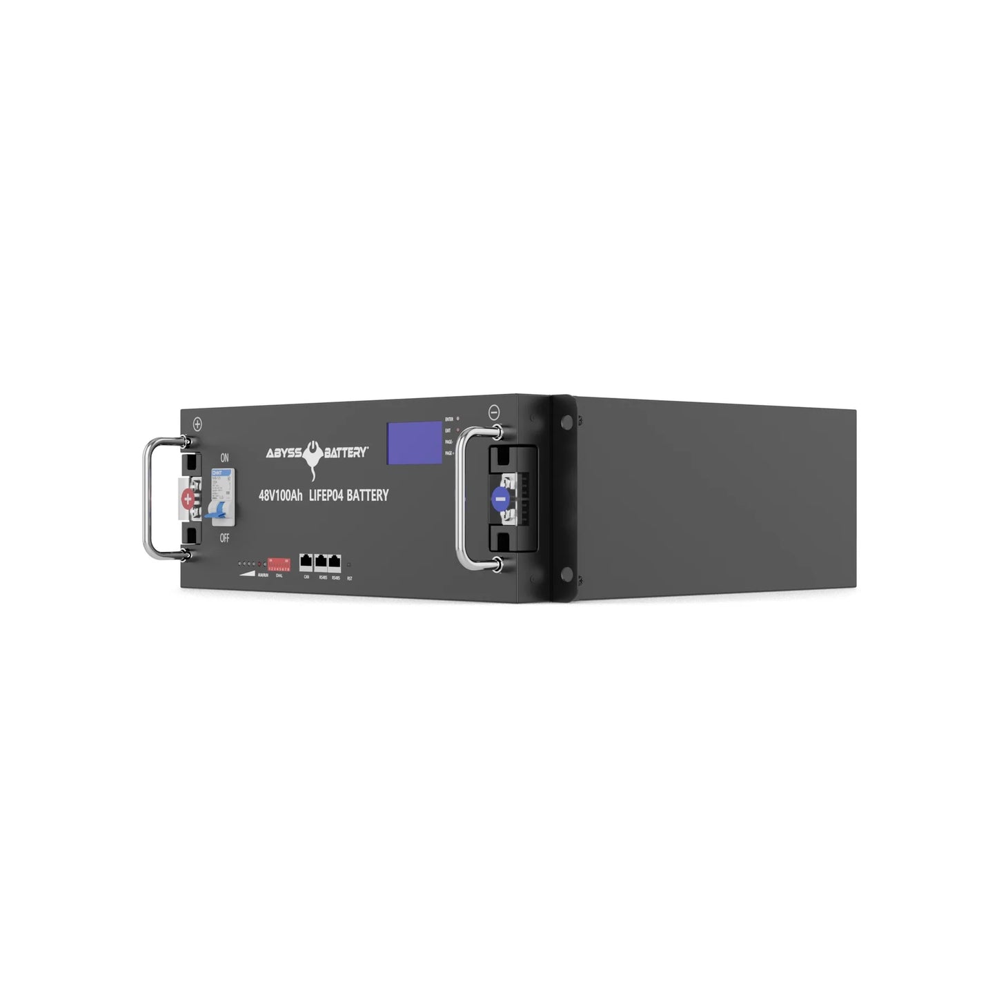 Abyss® | Micro-grid Lithium Battery | Model AB-48V100 | Voltage 48V 100Ah | Group 8D | Bluetooth BMS | IP65 Waterproof | For Off-Grid Energy Storage & Marine Diesel Systems