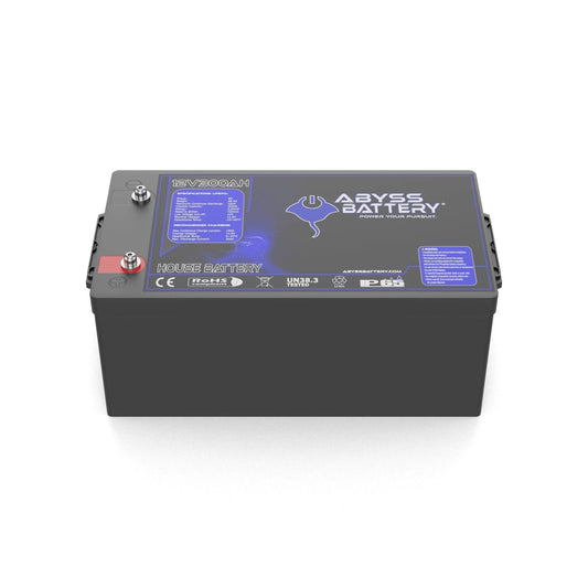Abyss® | Off-Grid™ Marine House Battery | Model AB-12V300 | Group 8D | 12V 300Ah | 1000A Peak | Bluetooth BMS | Built-In Heating | IP65 Waterproof