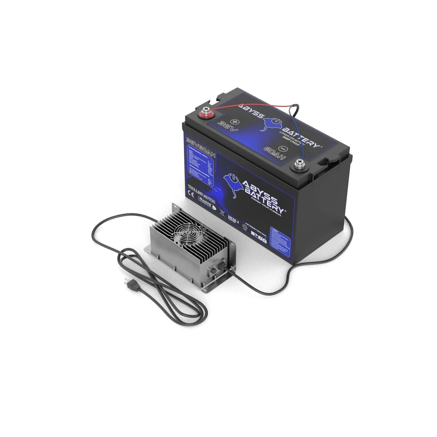 Abyss® | Trolling Motor Lithium Battery Kit | Model TMK-36V60-BT | Voltage 36V 60Ah | Group 31 | Bluetooth BMS | Built-In Heating | IP65 Waterproof