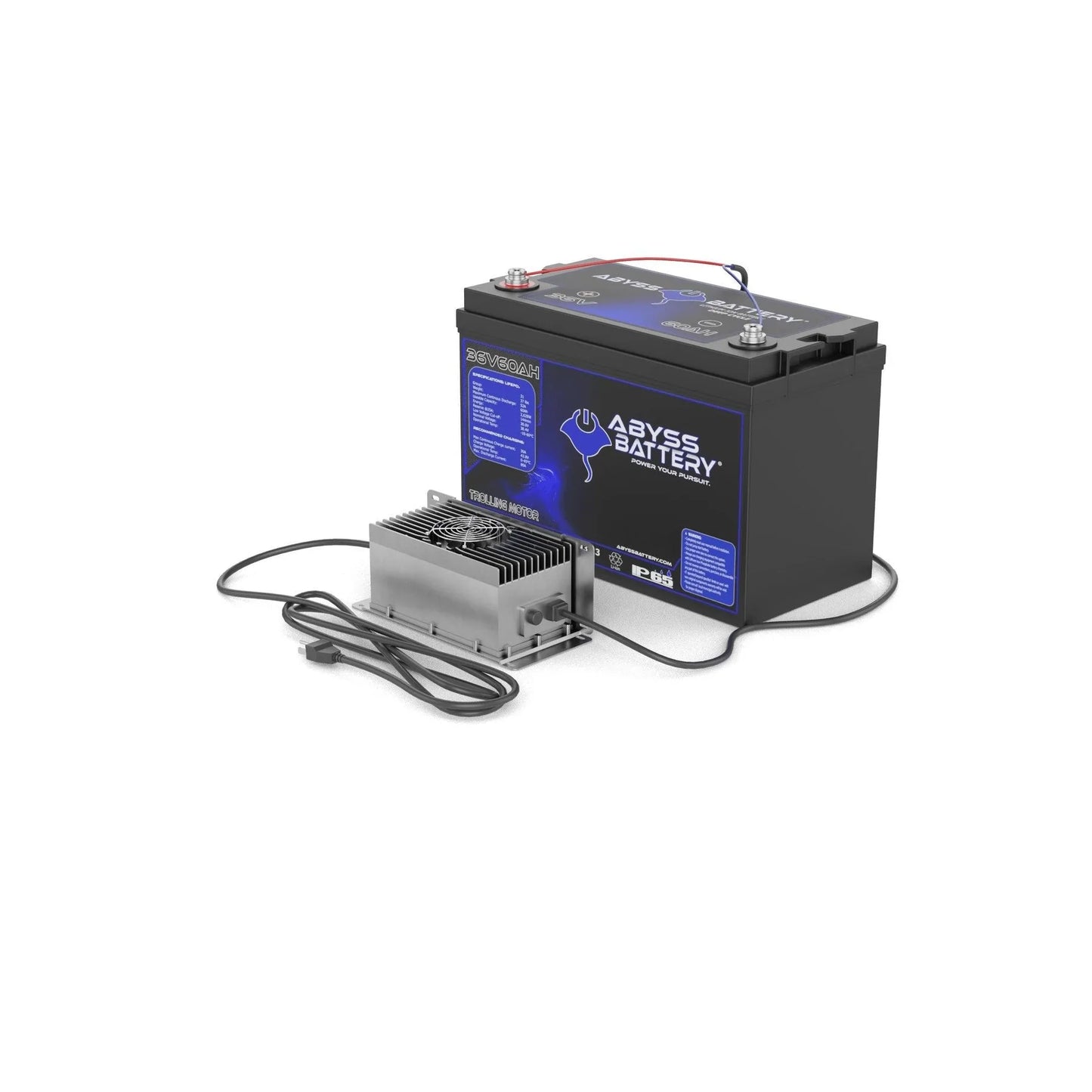 Abyss® | Trolling Motor Lithium Battery Kit | Model TMK-36V60-BT | Voltage 36V 60Ah | Group 31 | Bluetooth BMS | Built-In Heating | IP65 Waterproof