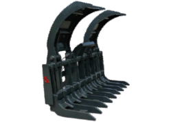 NM Attachments Hydraulic Grapple | Model RRH Series | 96"–105" Width | Class 125–175 | Machine Size 24,000–40,000 lbs | For Wheel Loaders